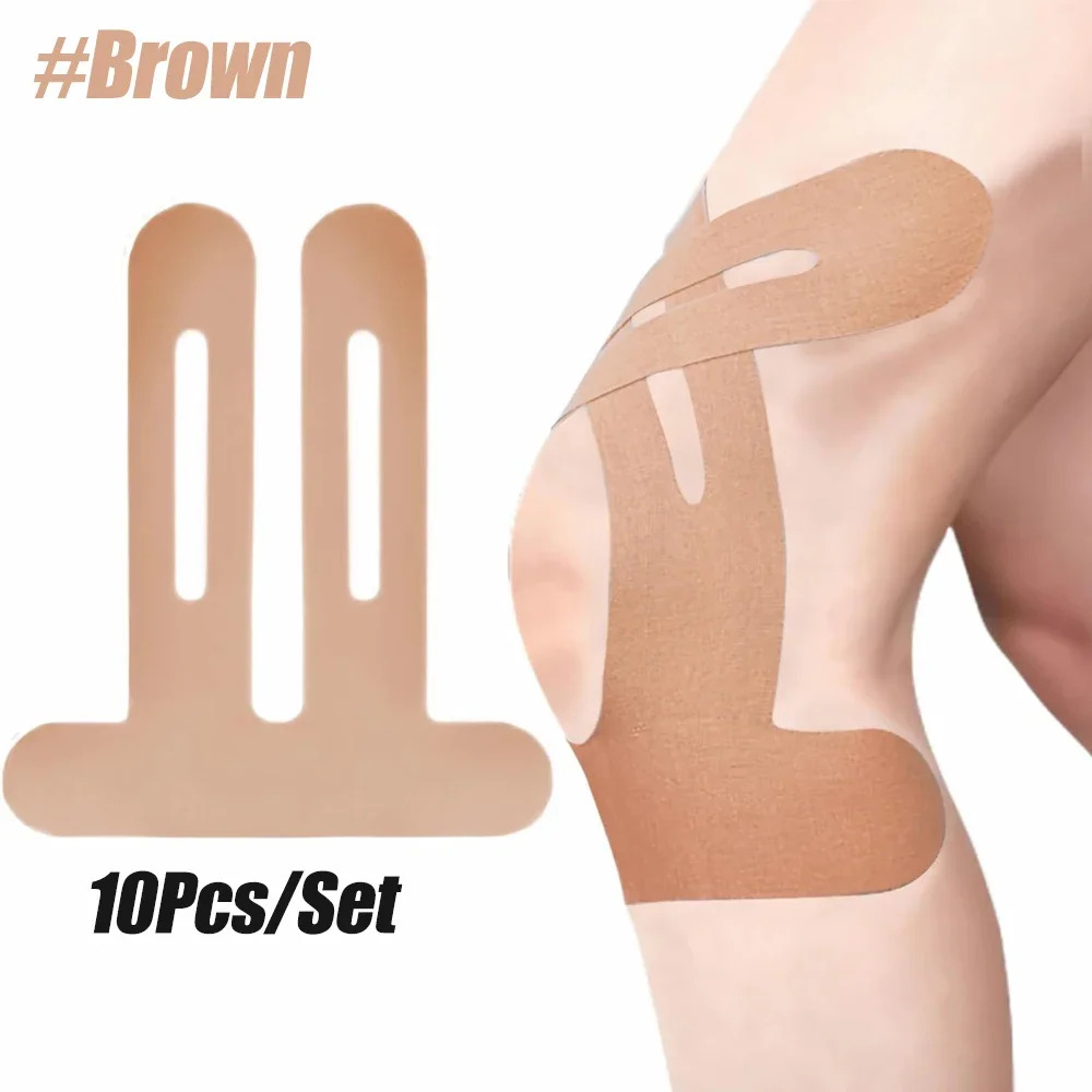 Sports Taping Precut - 10PCS Kinesiology Tape for Knees,Waterproof &