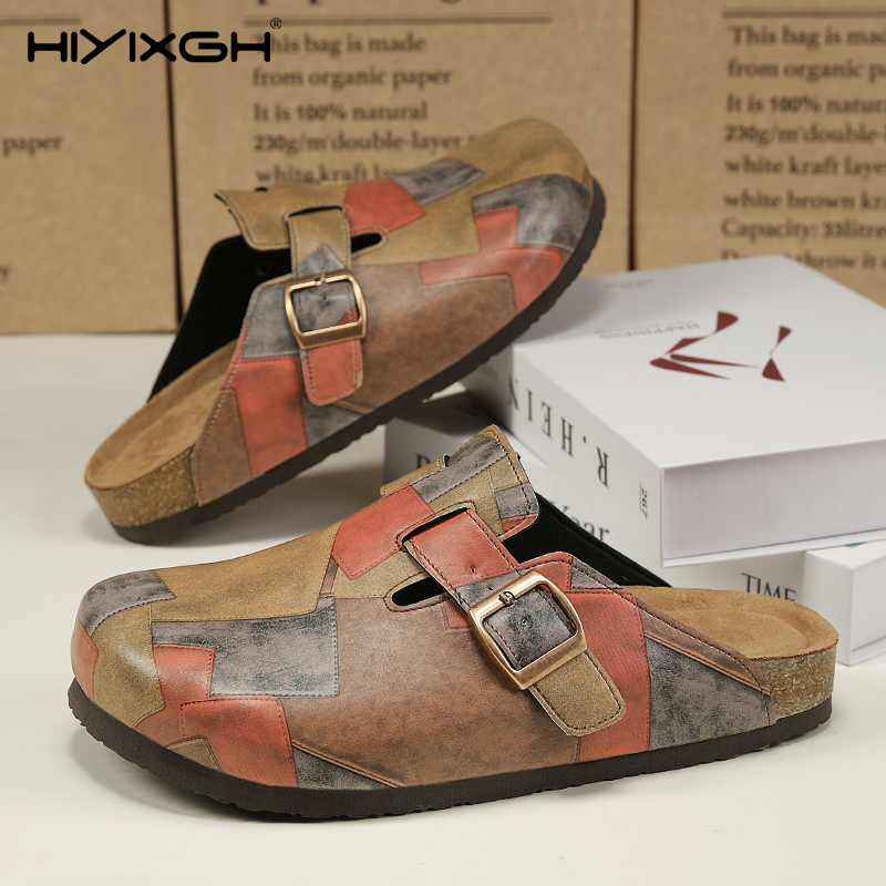 Health & Wellness Là Gì - Comfort Cork Leather Slippers for Unisex