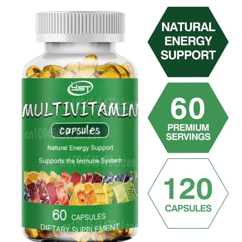 Health Wellness Energy - Multivitamin Capsules - Improves Overall Well-being,