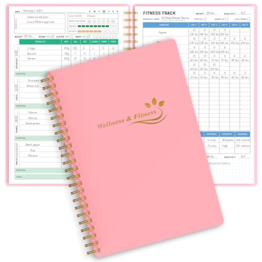 Health Wellness Planner - Wellness Planner and Fitness Log -