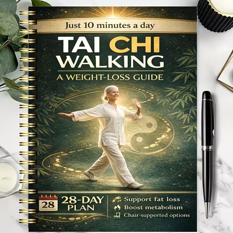 Fitness Journal Planner - Tai Chi for Seniors Journal's 28-day