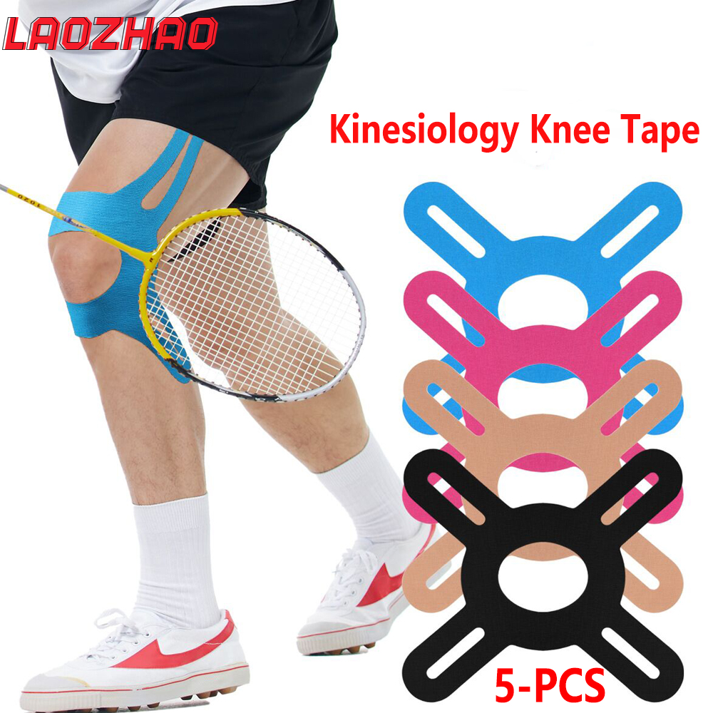 Sports Taping Precut - 5PCS Knee Kinesiology Tape - Waterproof