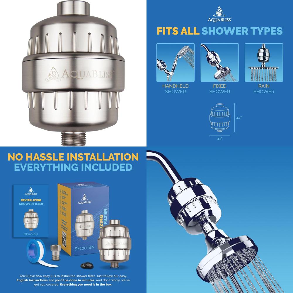 Health & Wellness Là Gì - High Output AquaBliss Shower Filter -