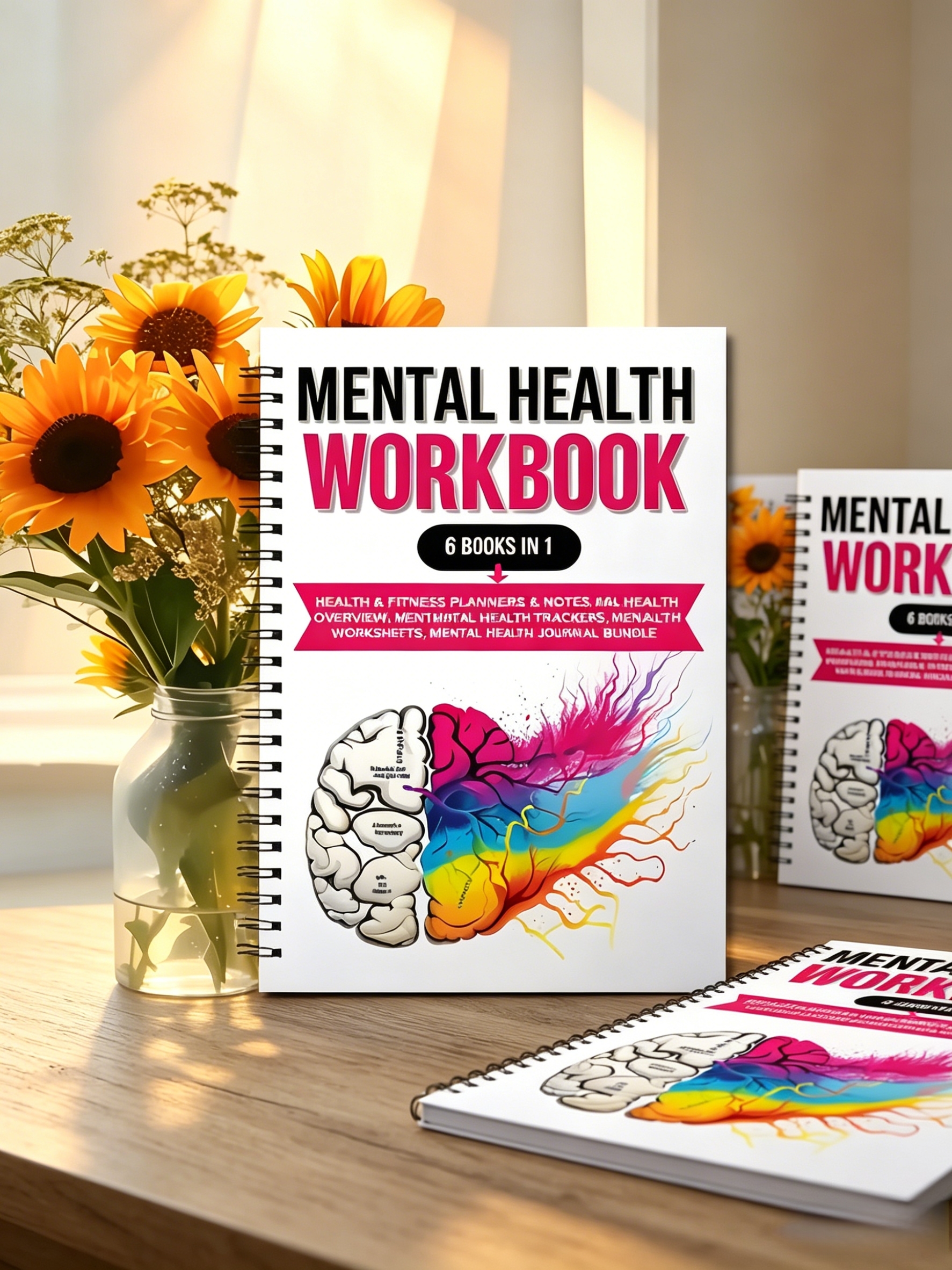Health Wellness Planner - 1pcs Mental Health Workbook & Journal