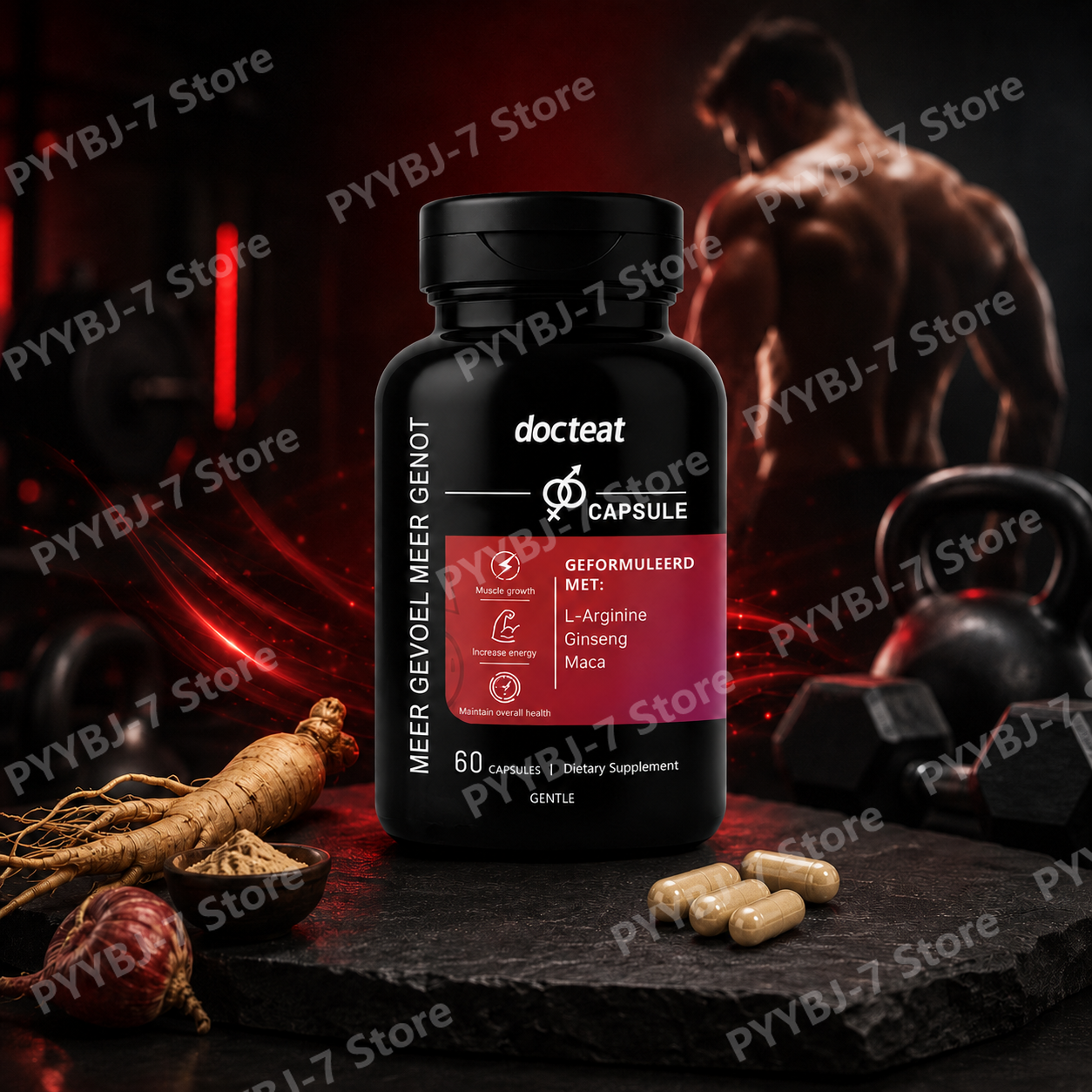 Health Wellness Energy - Men's Health Capsules Herbal Capsules with