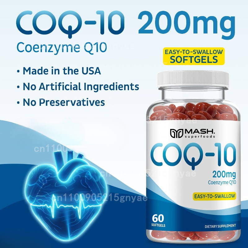 Health Wellness Energy - CoQ10 Softgels, Ultra CoQ10 , 3x