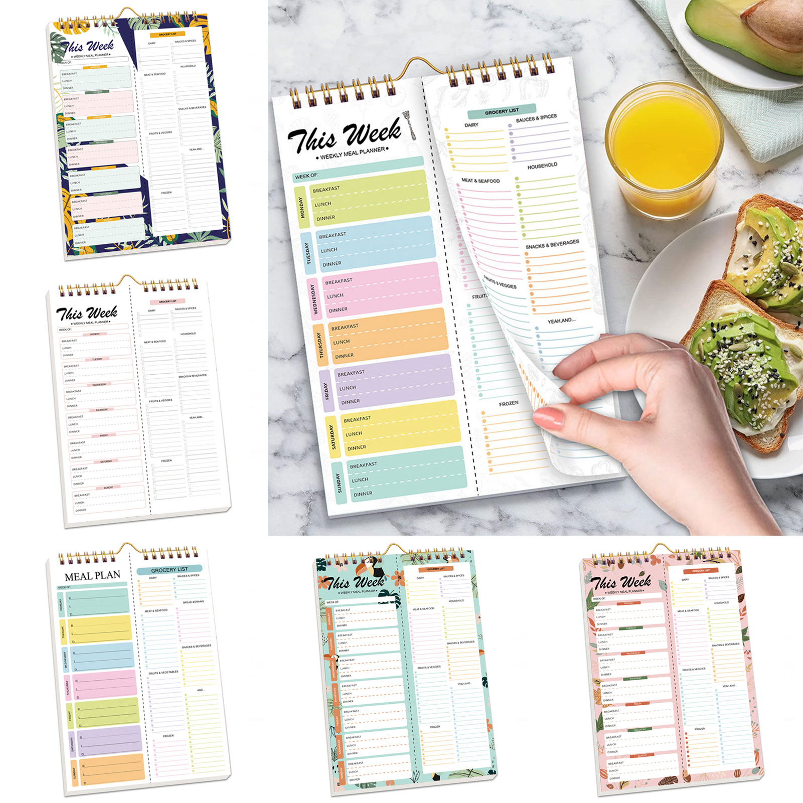 Breakfast Lunch Dinner Weekly  - огляд і ціна Health Wellness Planner