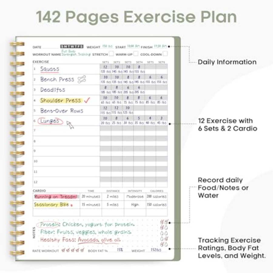 Fitness Workout Journal for Wo - огляд і ціна Fitness Journal Planner