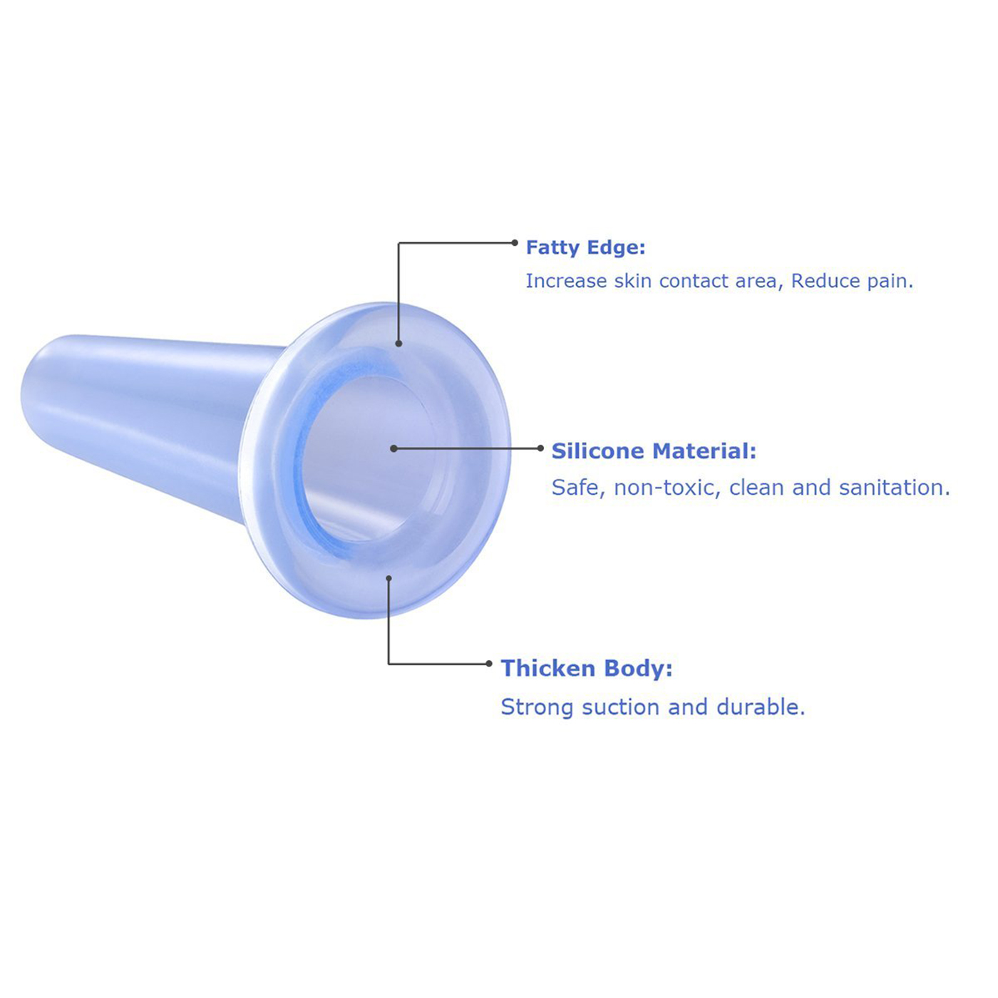 Silicone Vacuum Cup Set Suctio - огляд і ціна Cupping Therapy Set