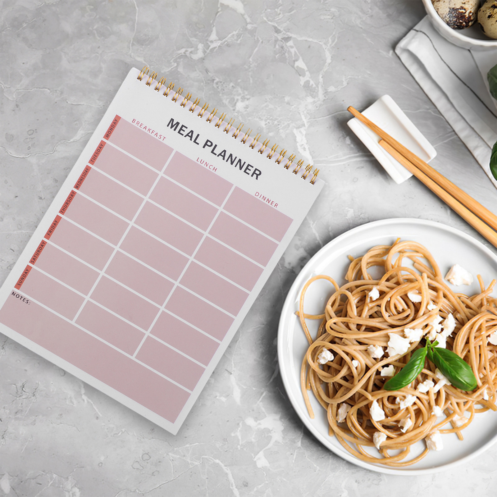 Weekly Meal Planner Notebook S - огляд і ціна Fitness Journal Planner