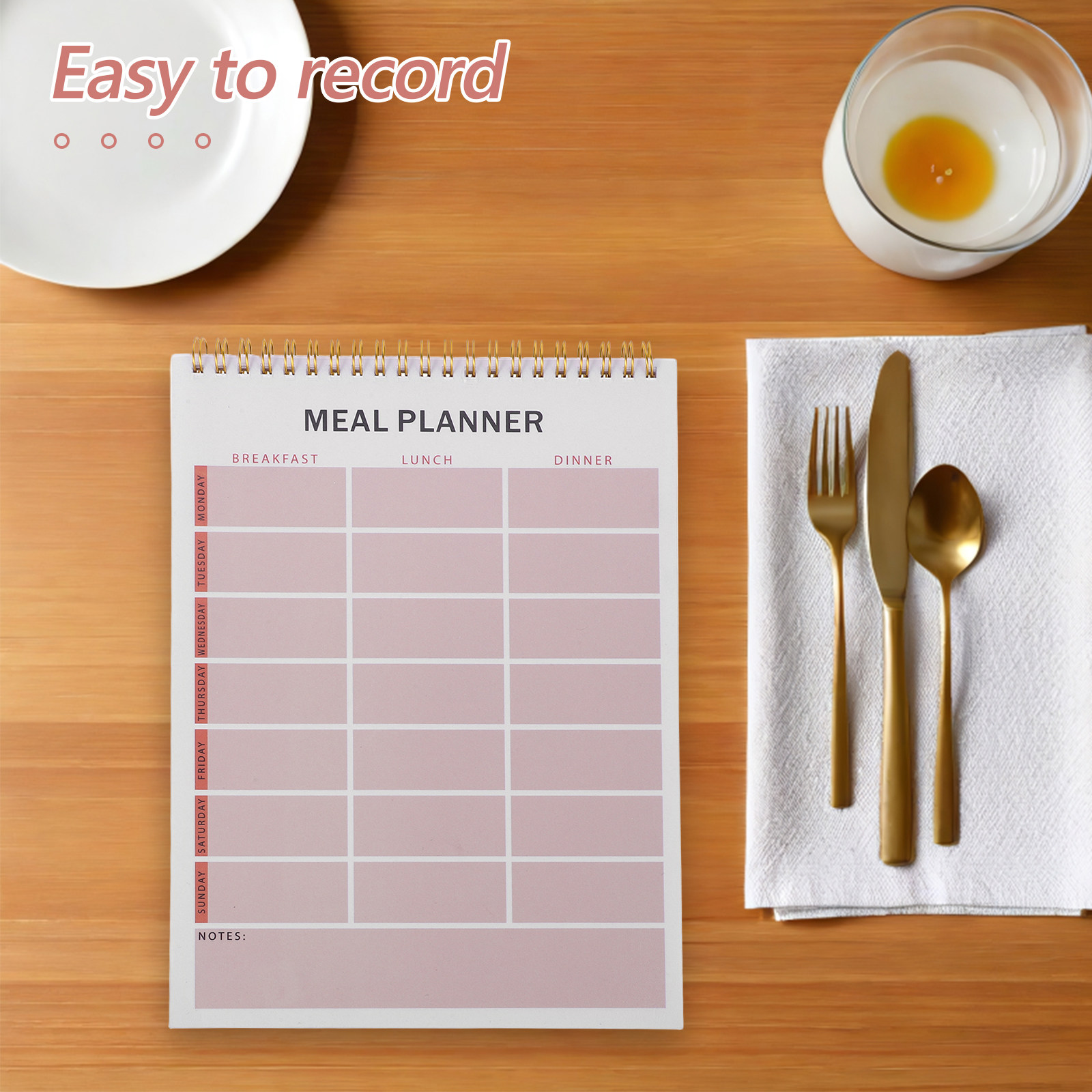 Weekly Meal Planner Notebook S - огляд і ціна Fitness Journal Planner