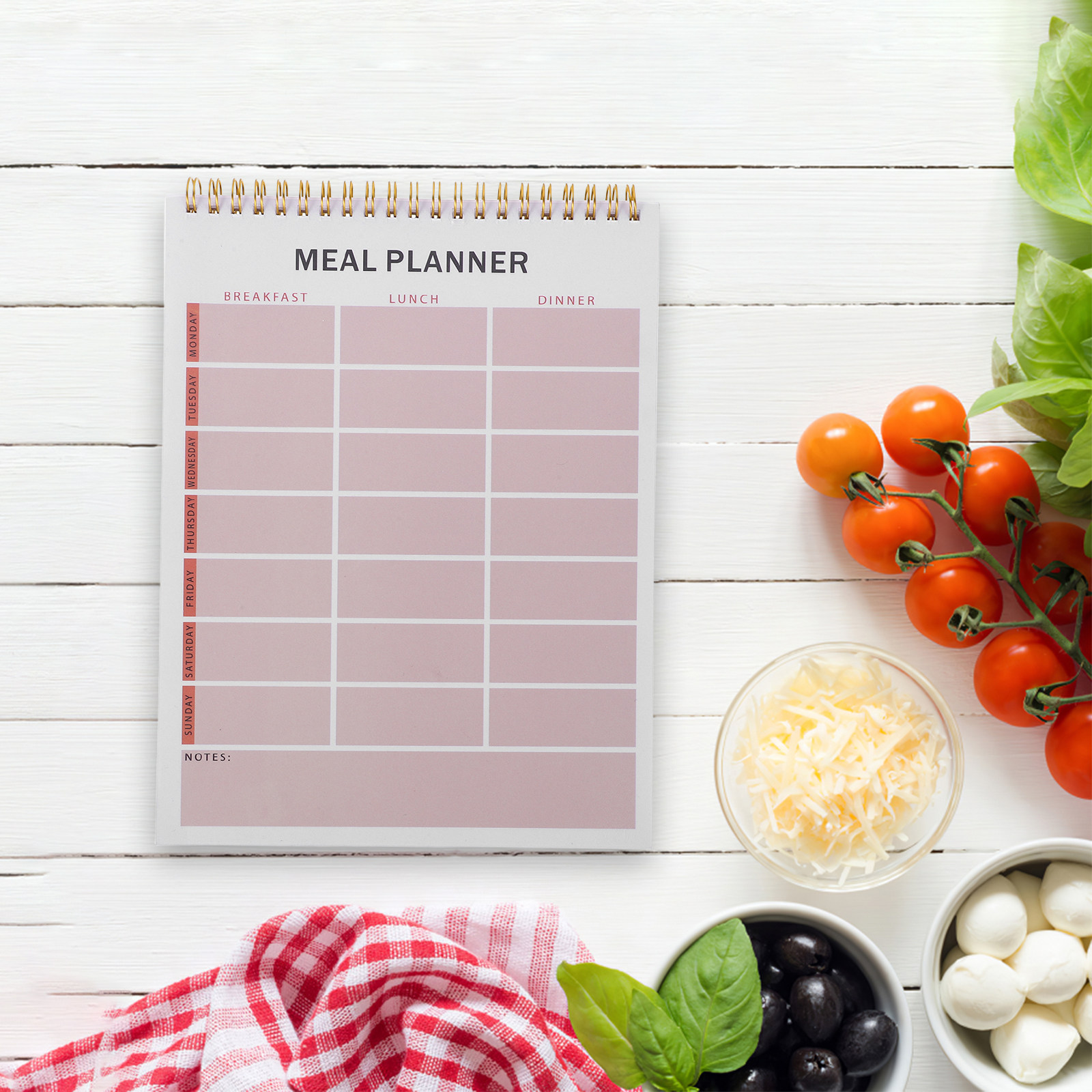 Weekly Meal Planner Notebook S - огляд і ціна Fitness Journal Planner