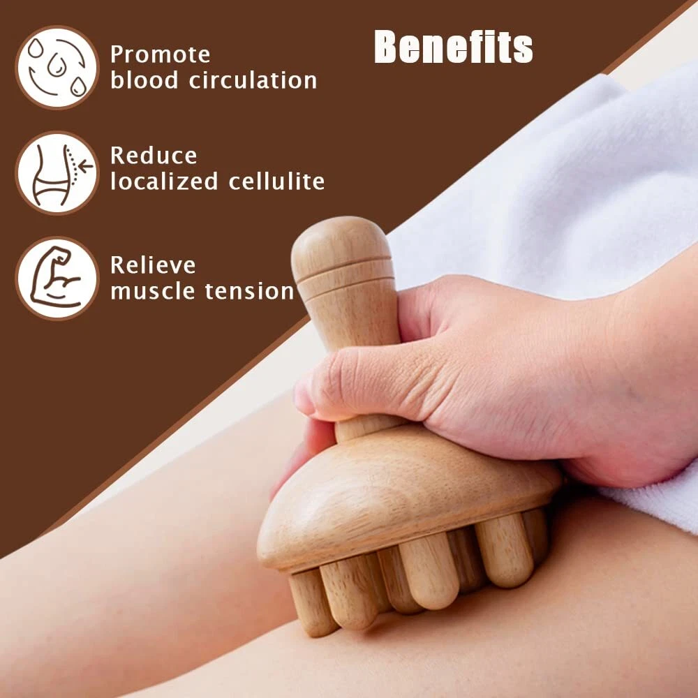 Wooden Mushroom Manual Massage - огляд і ціна Health Wellness Massage