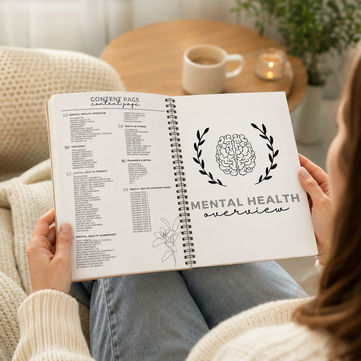 Mental Health Journal Bundle S - огляд і ціна Health Wellness Planner