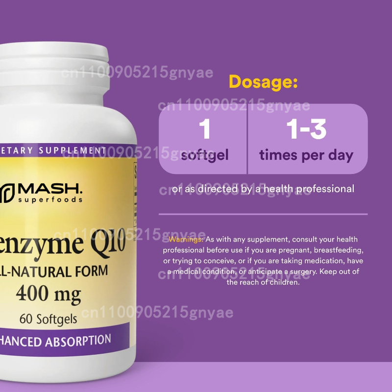 120PCS Coenzyme Q10 Capsules P - огляд і ціна Health Wellness Food