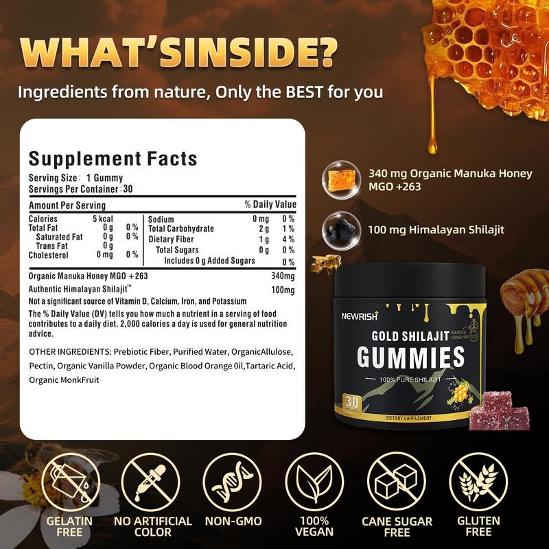 Gold Shilajit Gummies - Immune - огляд і ціна Health And Wellness Promotion