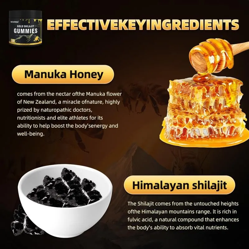 Gold Shilajit Gummies - Immune - огляд і ціна Health And Wellness Promotion