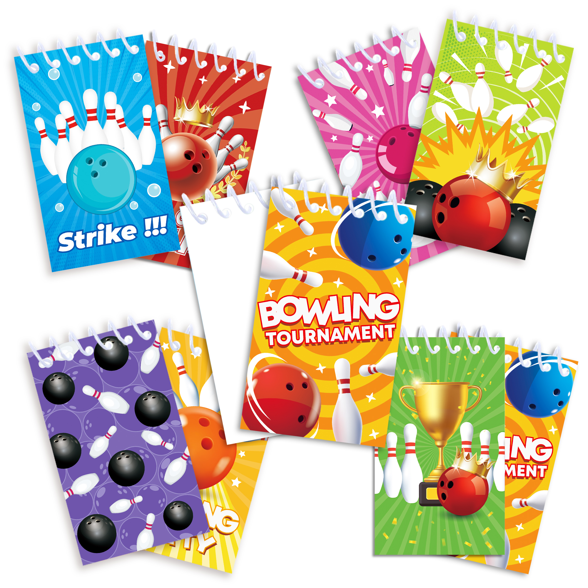 8pcs Bowling Sports Theme Mini - огляд і ціна Fitness Journal Planner