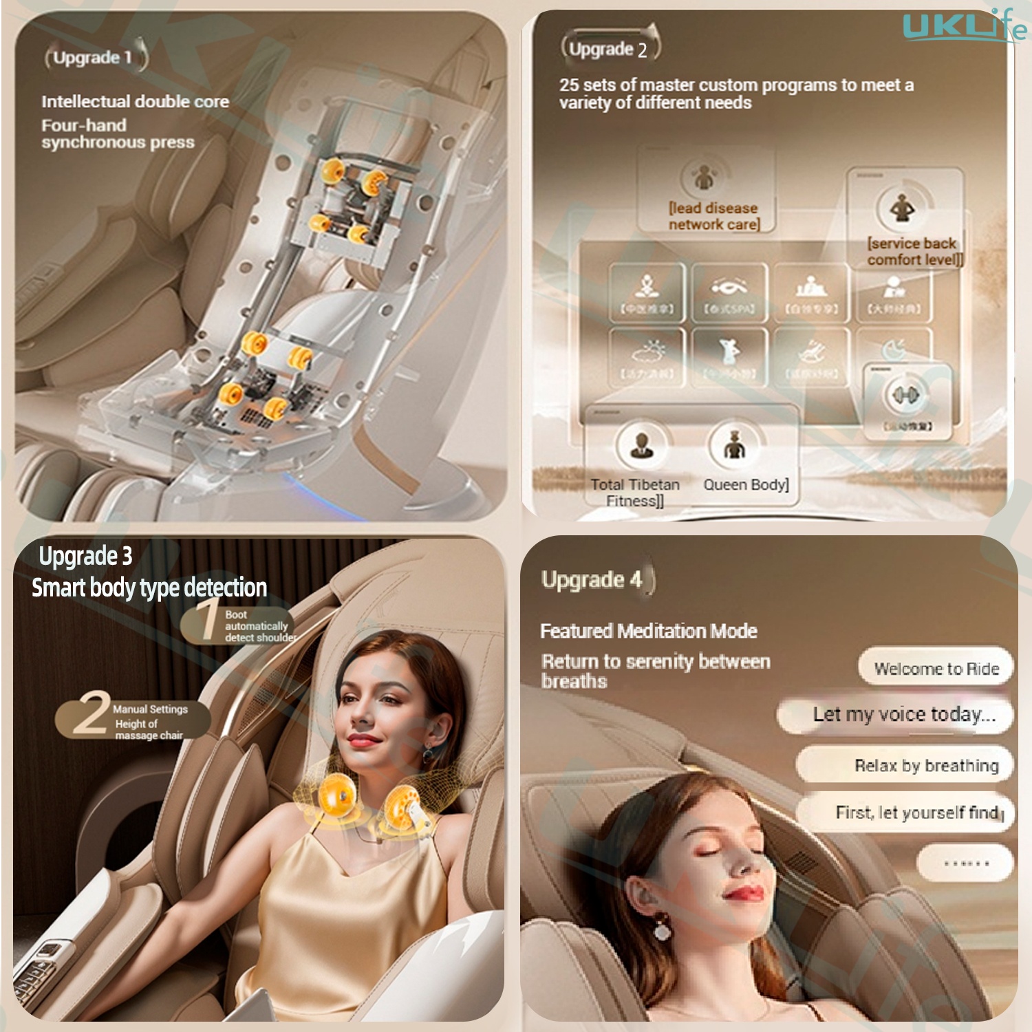 4D SL Track Massage Chair Dual - огляд і ціна Health Wellness Massage