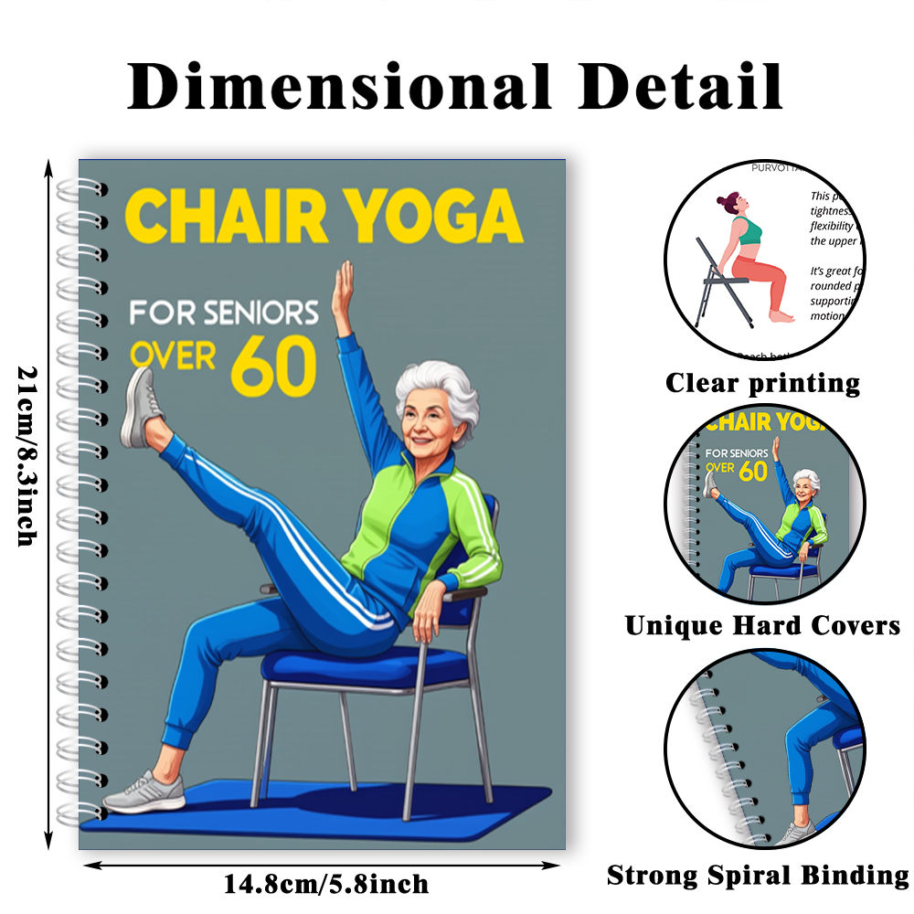 Chair Yoga Logbook Notebook Fi - огляд і ціна Fitness Journal Planner