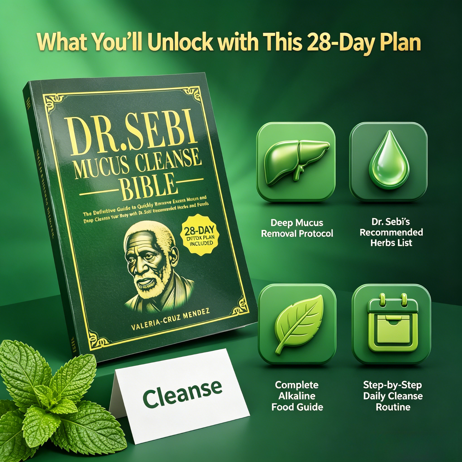 Dr. Sebi Mucus Cleanse Bible 2 - огляд і ціна Health Wellness Food