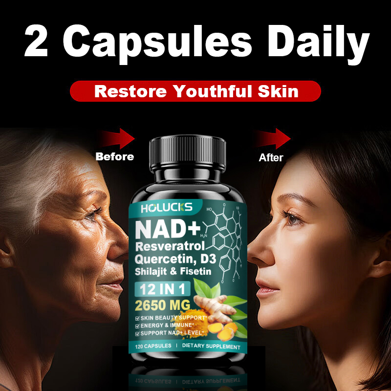 HOLUCKS 12-in-1 NAD+ Supplemen - огляд і ціна Health Wellness Energy
