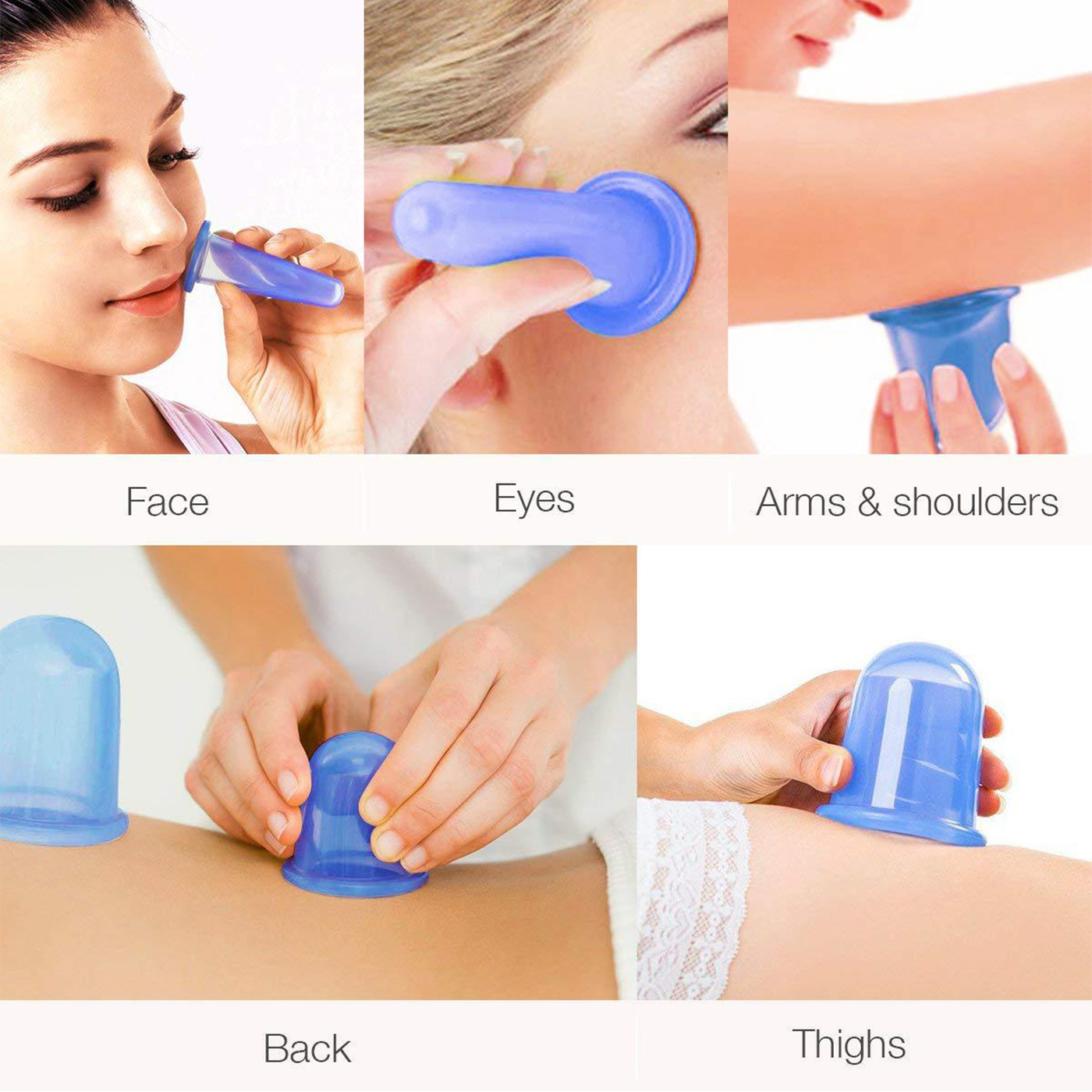Silicone Vacuum Suction Cup Ma - огляд і ціна Cupping Therapy Set