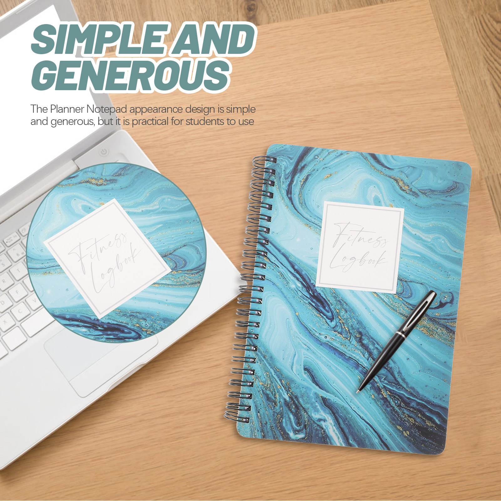Fitness Journal Spiral Bound W - огляд і ціна Fitness Journal Planner
