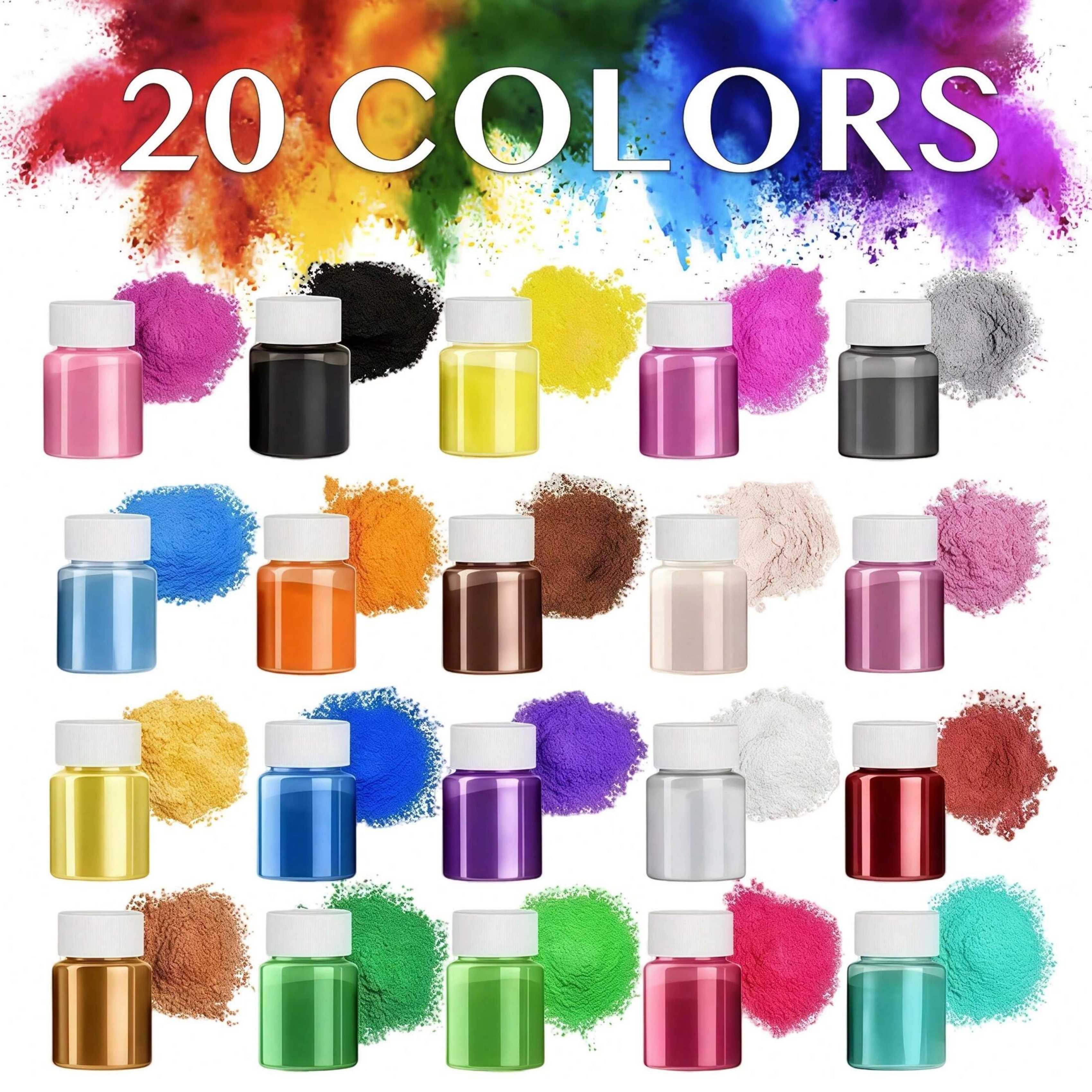 20 Colors, 20ml Pack, Epoxy Re - огляд і ціна Bath Salts Magnesium