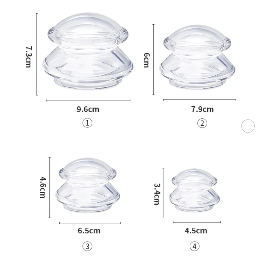 Silicone Massage Body Cups Sli - огляд і ціна Cupping Therapy Set