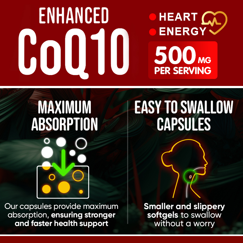 CoQ10 Capsules Support Heart C - огляд і ціна Health Wellness Energy