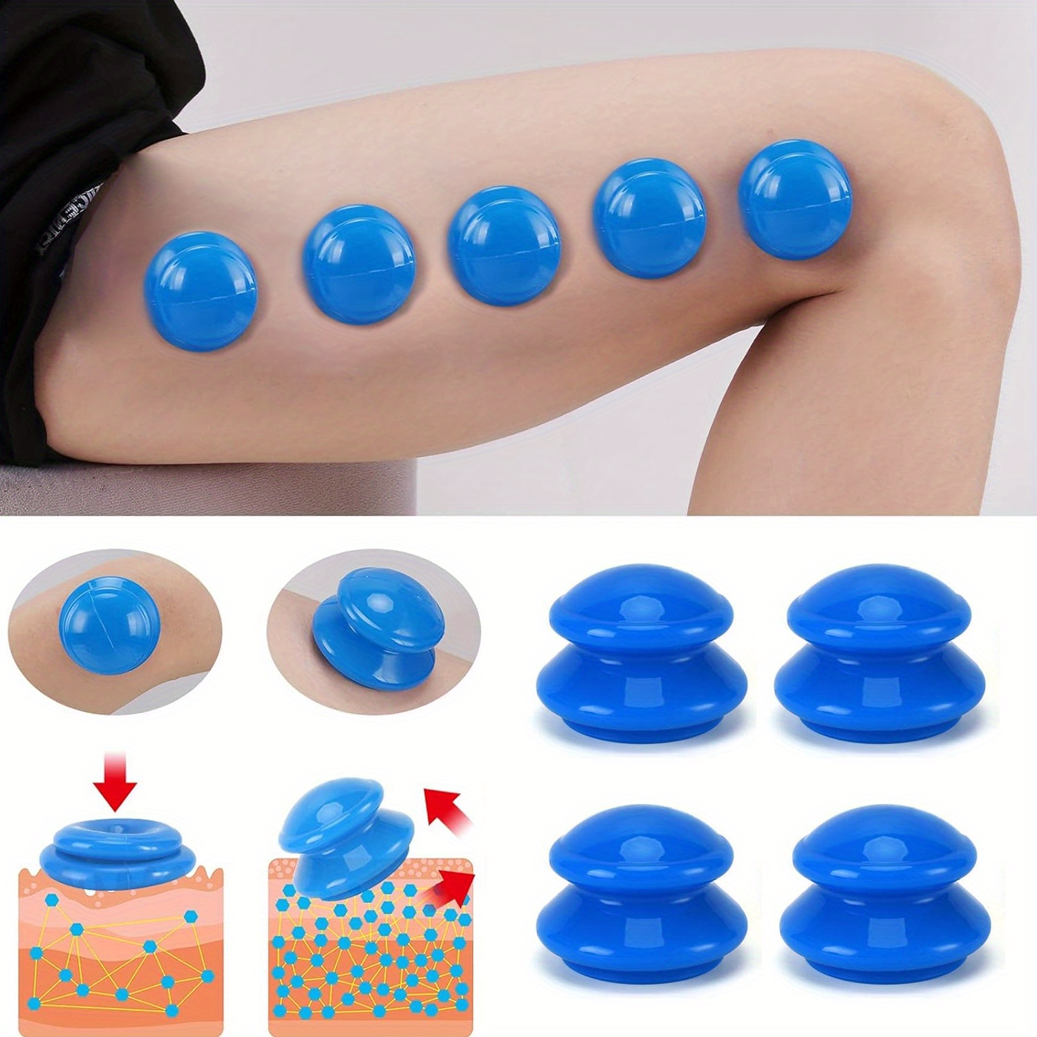 1pcs Silicone Cupping Therapy  - огляд і ціна Cupping Therapy Set