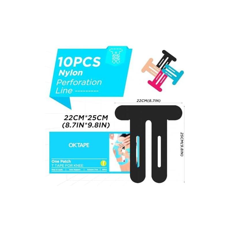 10Pcs Pre-Cut Knee Kinesiology - огляд і ціна Sports Taping Precut