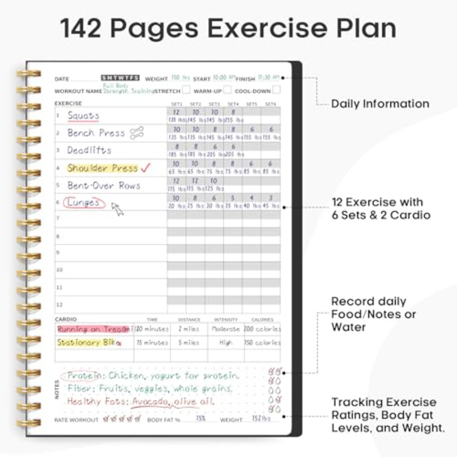 Fitness Workout Journal for Wo - огляд і ціна Fitness Journal Planner