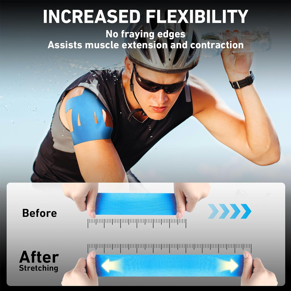 10PCS Precut Kinesiology Tape  - огляд і ціна Sports Taping Precut