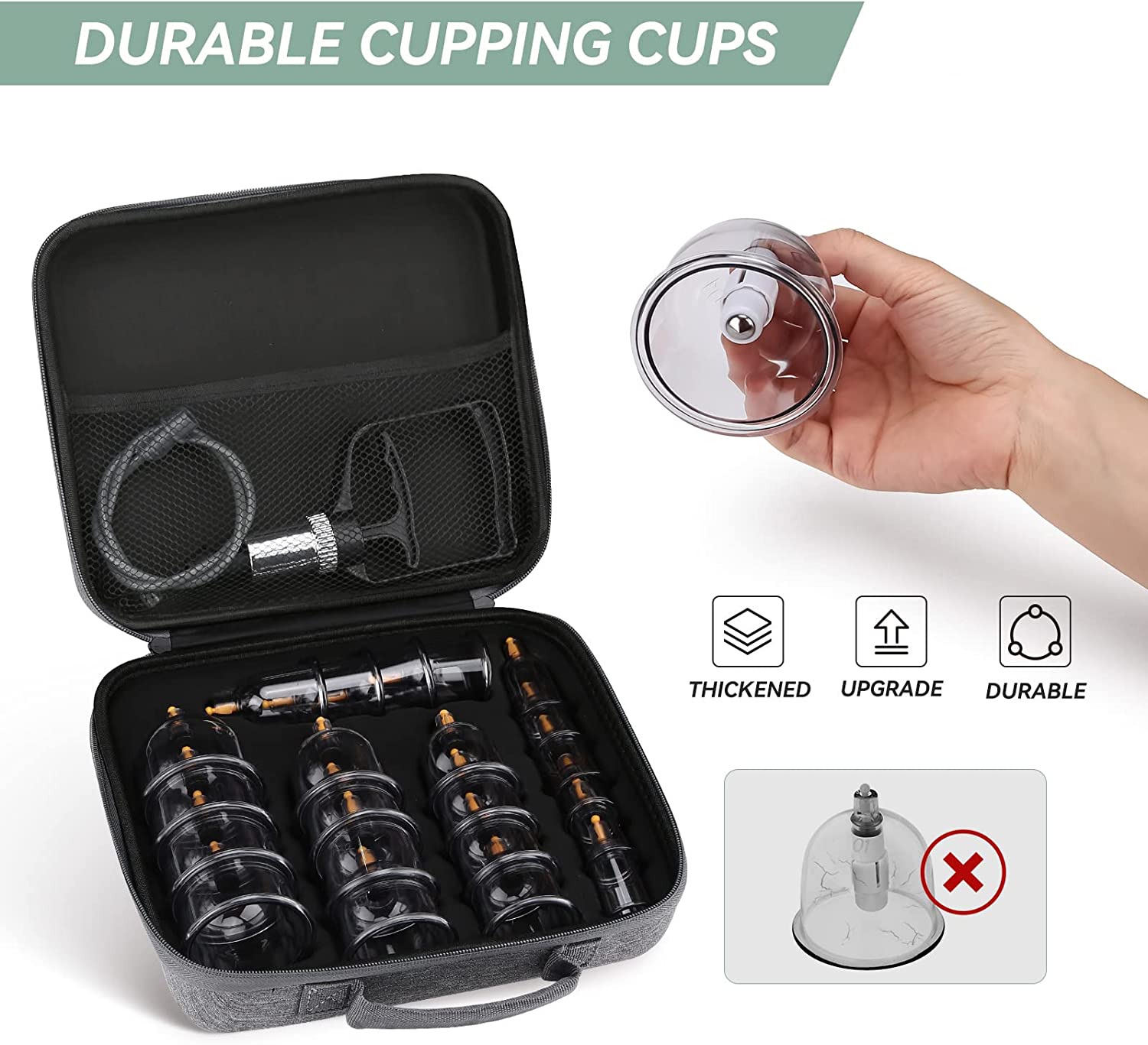 Cupping Therapy Set Vacuum Cup - огляд і ціна Cupping Therapy Set